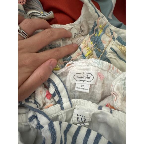 Toddler Girls bundle dresses 3T ruffle butts mudpie Gap Zara and more 6 items - Picture 6 of 7